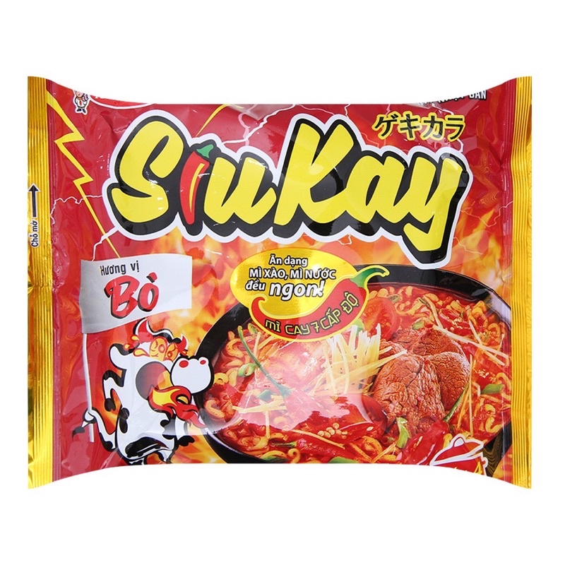 Thùng 24 Gói Mì Siukay Acecook - Mì Cay Chuẩn Vị Hàn Quốc