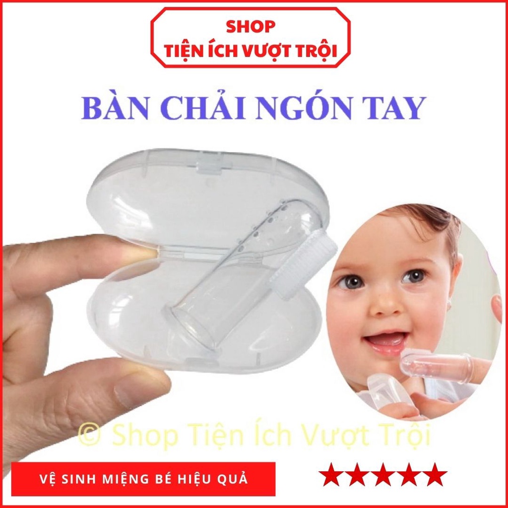 Bàn chải siêu mềm vệ sinh răng miệng em bé, bàn chải ngón tay cho bà bầu, mẹ sau sinh, răng nhạy cảm-Tiện Ích Vượt Trội