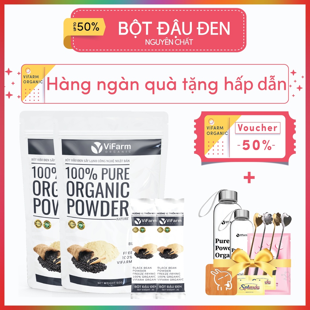 [Mã SKAMLTS079 giảm 15K đơn 0Đ] Bột Đậu Đen Nguyên Chất 50g