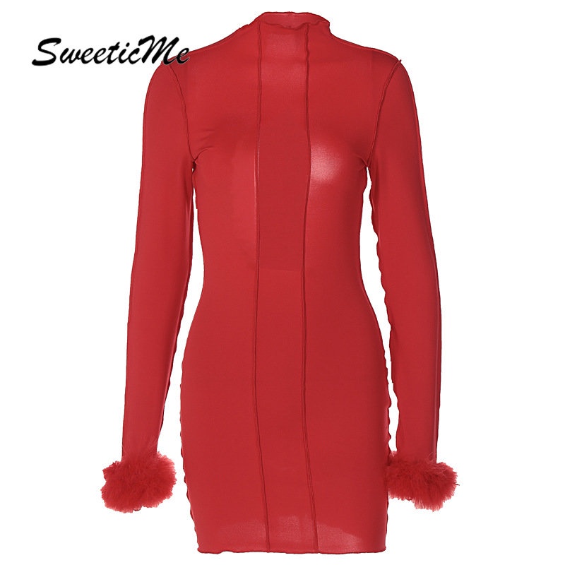 Đầm Tay Dài Hở Lưng Dáng Ôm Màu Trơn Thời Trang   Quyến Rũ Cho Nữ