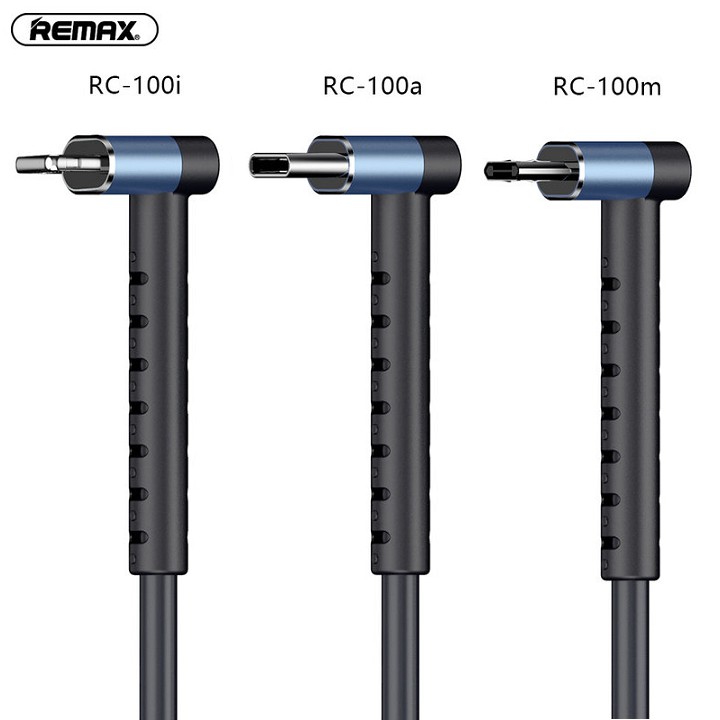Cáp sạc nhanh cổng Lightning/Type C/MicroUSB Remax RC-100i/100a/100m Data 2 in 1 truyền dữ liệu và tích hợp gía đỡ