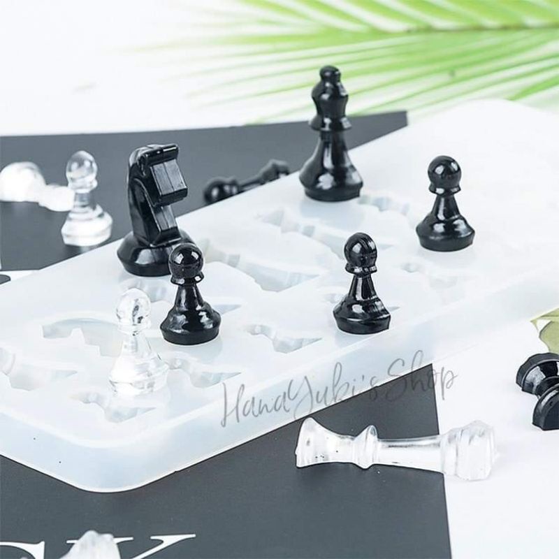 Khuôn Cờ Vua - Chess Mold - sử dụng trong sáng tạo nghệ thuật Resin , Jesmonite