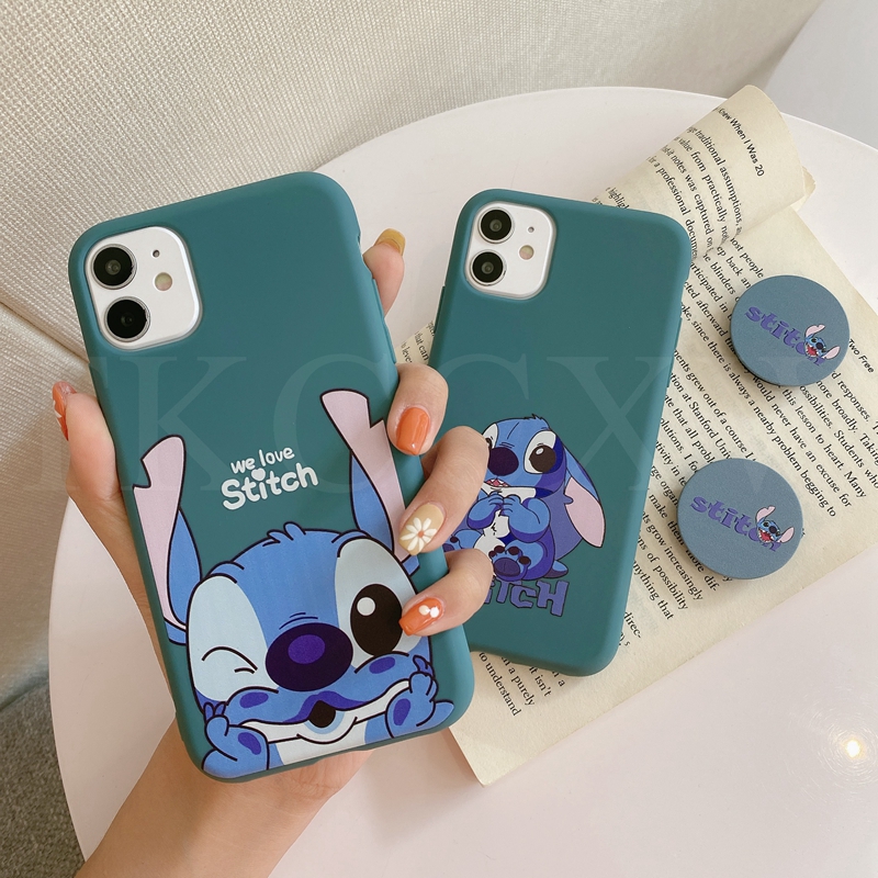 Ốp Điện Thoại Tpu Mềm In Hình Stitch Gắn Kèm Giá Đỡ Dành Cho Samsung Galaxy A7 2018 A750 J7 Prime On7 2016