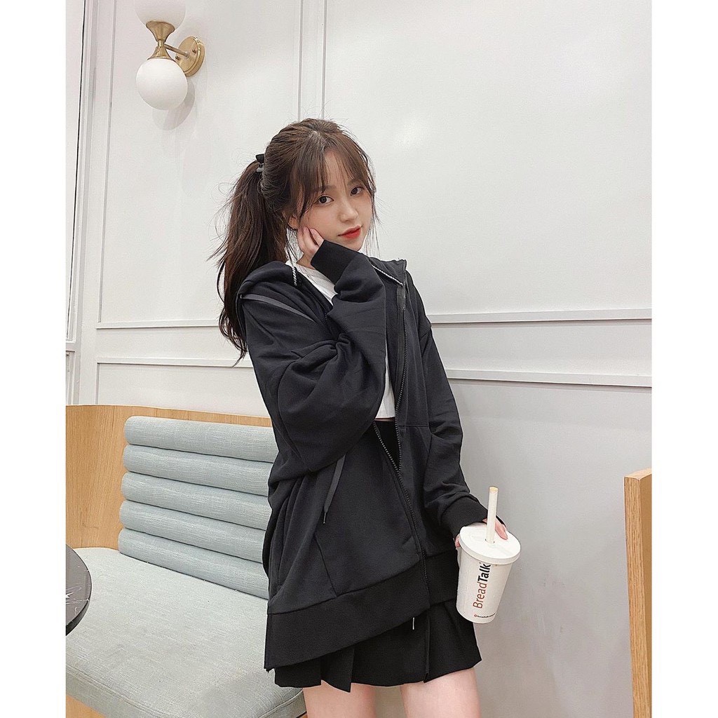 Áo khoác nỉ hộp chai sữa FreeSize xẻ tà-ÁO hoodie in hình chai sữa