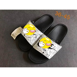 dép quai ngang Nike Cartoon màu trắng tặng kèm hộp