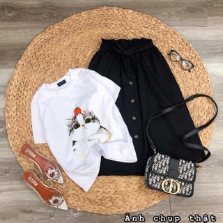❤️ SET ÁO THUN GẤU+CHÂN VÁY