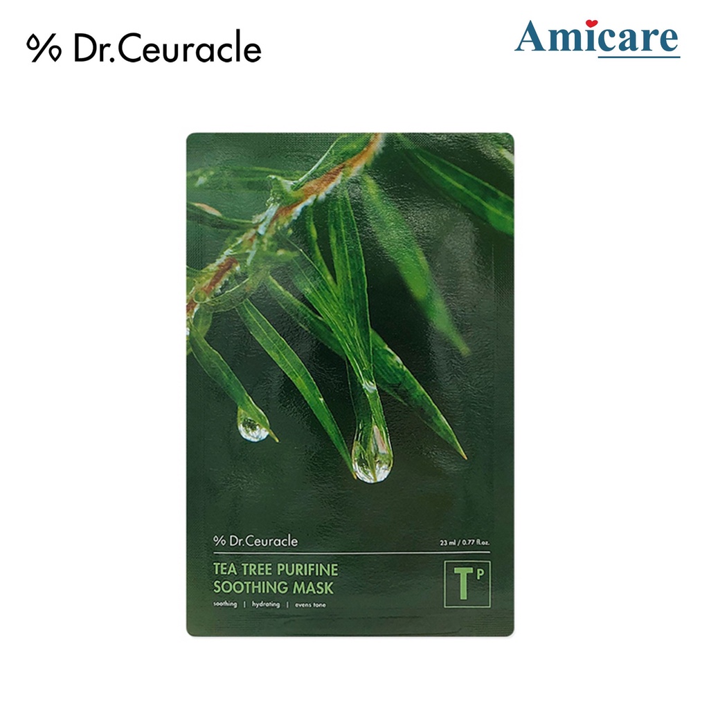 ✅ Dr.Ceuracle Mặt Nạ Tràm Trà Tea Tree Purifine Soothing Mask 25ml/ Miếng