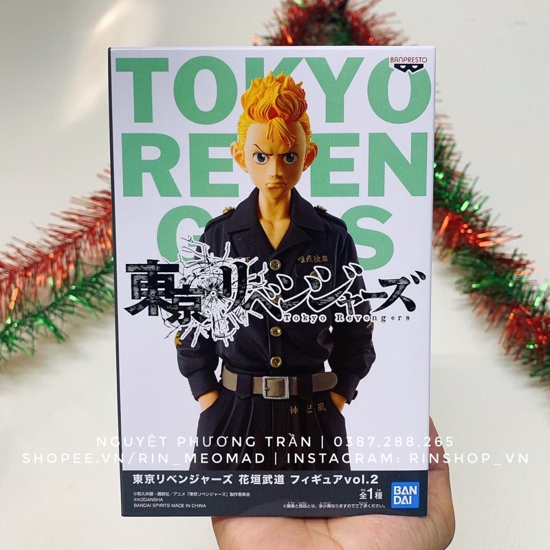 Mô hình Tokyo Revengers - Manjiro Sano Takemichi Hangaki Mikey Draken Ryuguji Figure