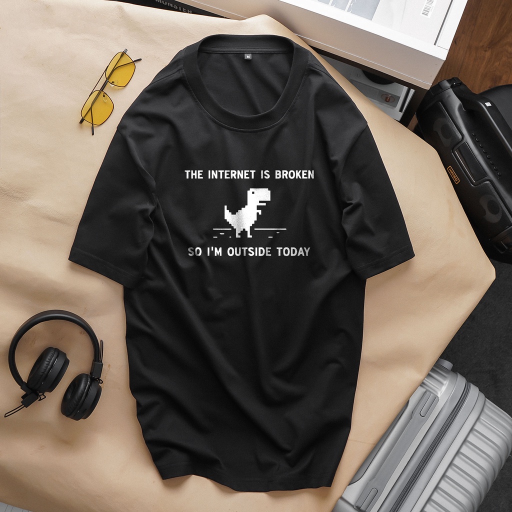 [bigsize] Áo thun cotton áo cặp bigsize nam nữ mặc đẹp in hình khủng long dễ thương 50-140kg