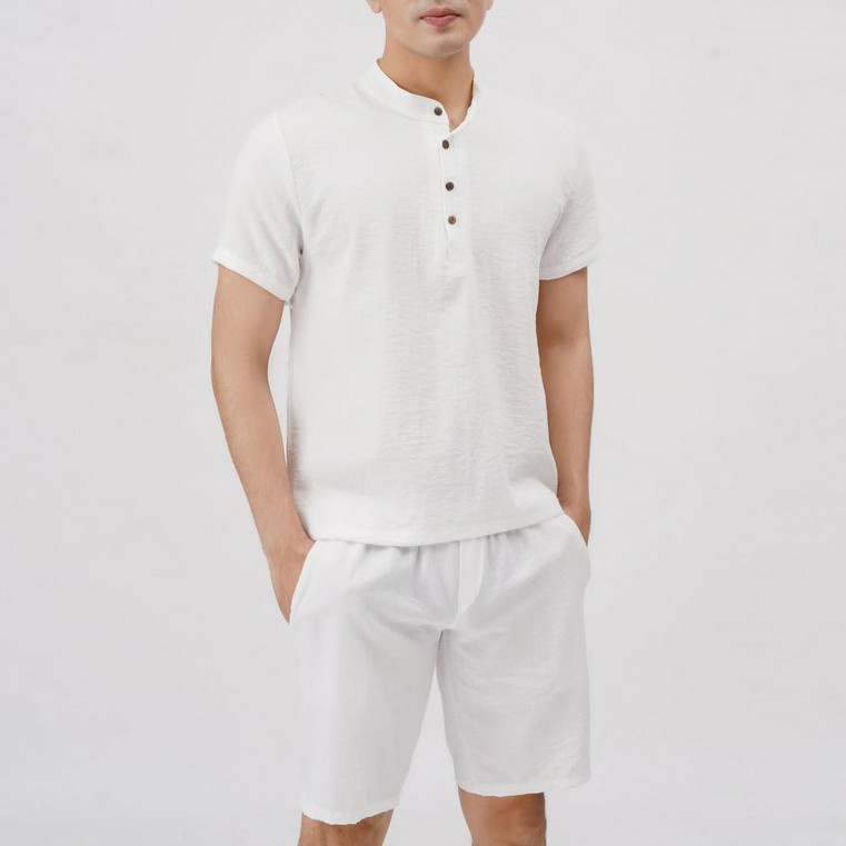 Bộ Quần Chất Vải Đũi Thái Loại Dày Đồ NamTrẻ trung