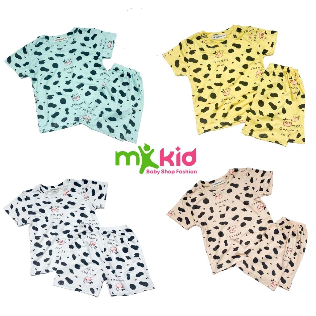 Bộ Cộc Tay Cho Bé  Bộ Minky Mom Cộc Tay Chất Cotton 100% siêu mềm mịn thoáng mát