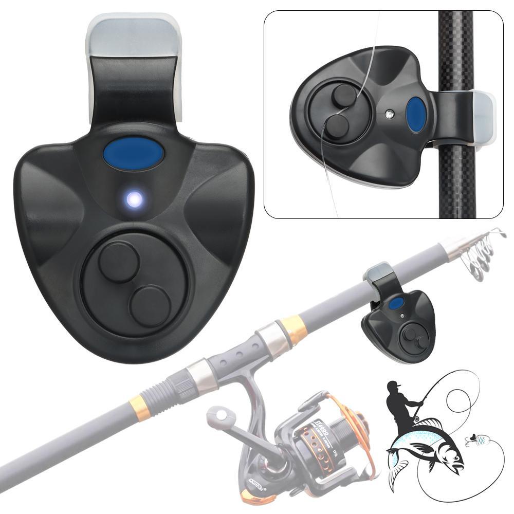 MUVAKO Chuông Báo Hiệu Cá Cắn Câu Có Đèn LED