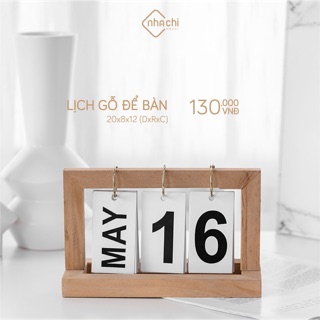 Lịch gỗ để bàn