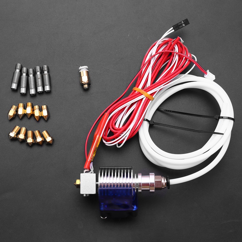 Bộ 10 Đầu Đùn In V6 + 5 Vòi 1.75Mm Bằng Thép Không Gỉ 1.75Mm Cho Máy In 3D E3D V6 Makerbot Reprap