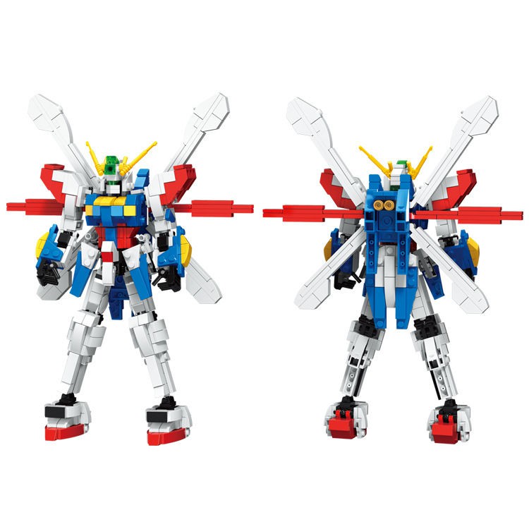 △Mô hình mech rô bốt phiên bản Gundam Q tương thích với bộ lắp ráp Lego khối xây dựng phát triển trí thông minh