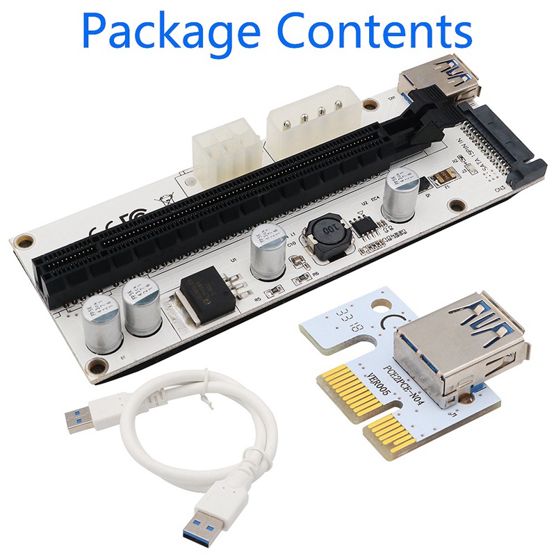 Card Mở Rộng 60cm Pci-E 1x Sang 16x + Giao Diện 4pin 6pin | BigBuy360 - bigbuy360.vn