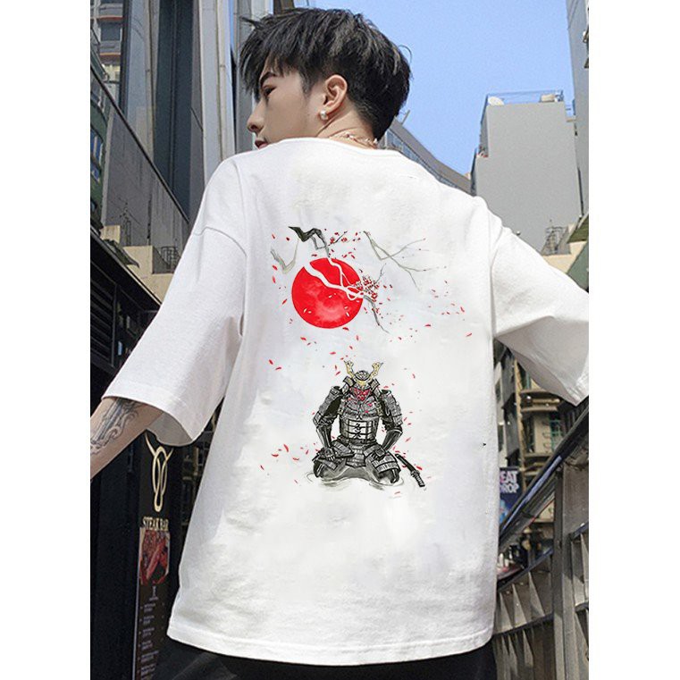 Áo thun unisex form rộng phong cách Nhật Bản đẹp độc lạ vải dày mịn 2019T1643