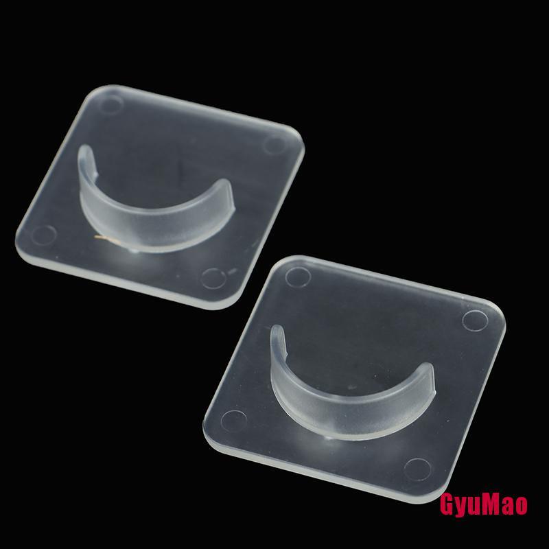 Set 2 Móc Treo Thanh Treo Rèm Cửa Tự Dính Trong Suốt Có Thể Điều Chỉnh Tiện Dụng
