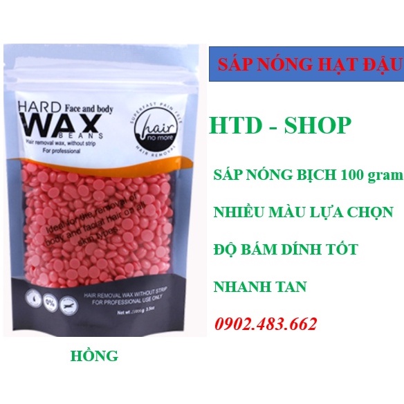 Sáp WAX HARD WAX BEANS  Bịch cực xịn sò , Bịch nhỏ 100g có nhiều màu dễ thương để khách iu lựa chọn