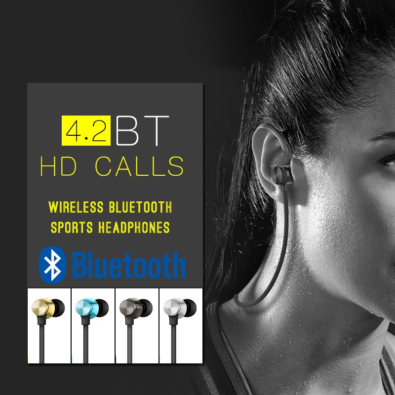 Tai nghe nhét tai bluetooth XT11 từ tính phong cách thể thao chống thấm nước tích hợp micro