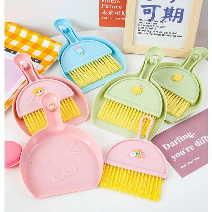 Bộ chổi hót rác mini cao cấp dùng cho vệ sinh bàn học , máy tính BAG U HOTRACMINI22