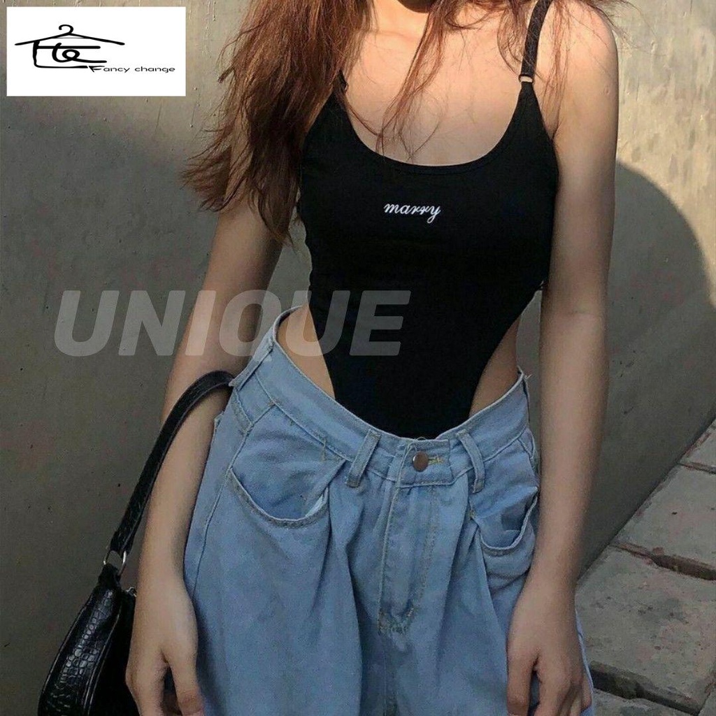 Áo Lửng Hai Dây Dáng Ôm Gợi Cảm Dành Cho Nữ