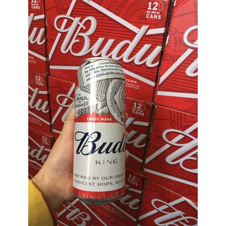 Bia Budweiser lon 500ml chuẩn hiệu bia thượng hạng Hoa Kỳ