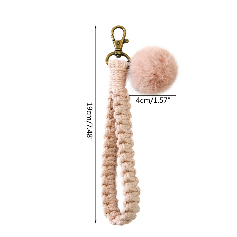 Móc Khóa Handmade Mojito Macrame Phong Cách Đồng Quê
