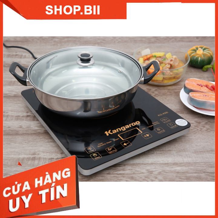 Bếp Từ Đơn Kangaroo KG-408i Cao Cấp Nhập Khẩu Chính Hãng Kính Cường Lực Siêu Bền Sang Trọng Giá Cả Hợp Lý Tặng Kèm Nồi.