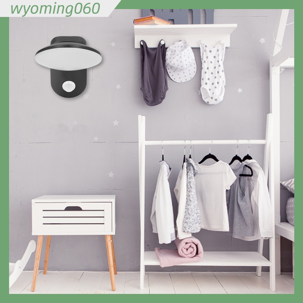 Wyoming060 Đèn tường LED ngoài trời 12W 3000K Ánh sáng ấm áp Cảm biến chuyển động của con người sân vườn cho lối đi ban công 85‑265V