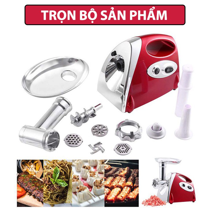 Máy nhồi xúc xích, giò, chả Bestware - Máy xay thịt làm dồi đa chức năng - Dễ dàng tháo rời vệ sinh - Bảo hành 12 tháng