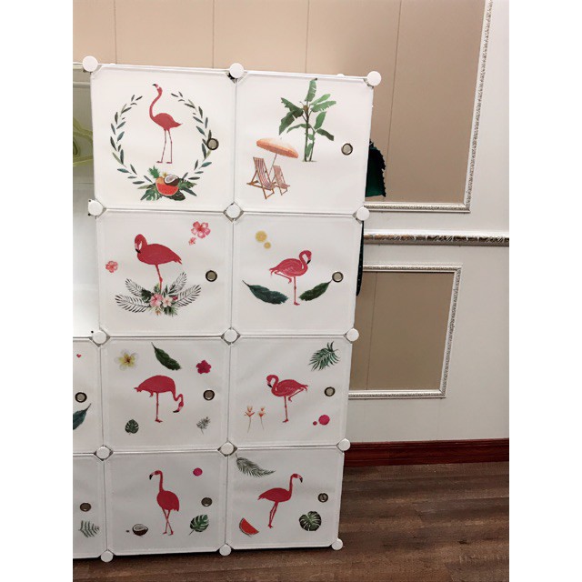 FREESHIP 99K TOÀN QUỐC_XẢ HÀNG MỚI VỀ- TỦ NHỰA GHÉP 6 Ô. Tặng kèm 1 treo đồ.