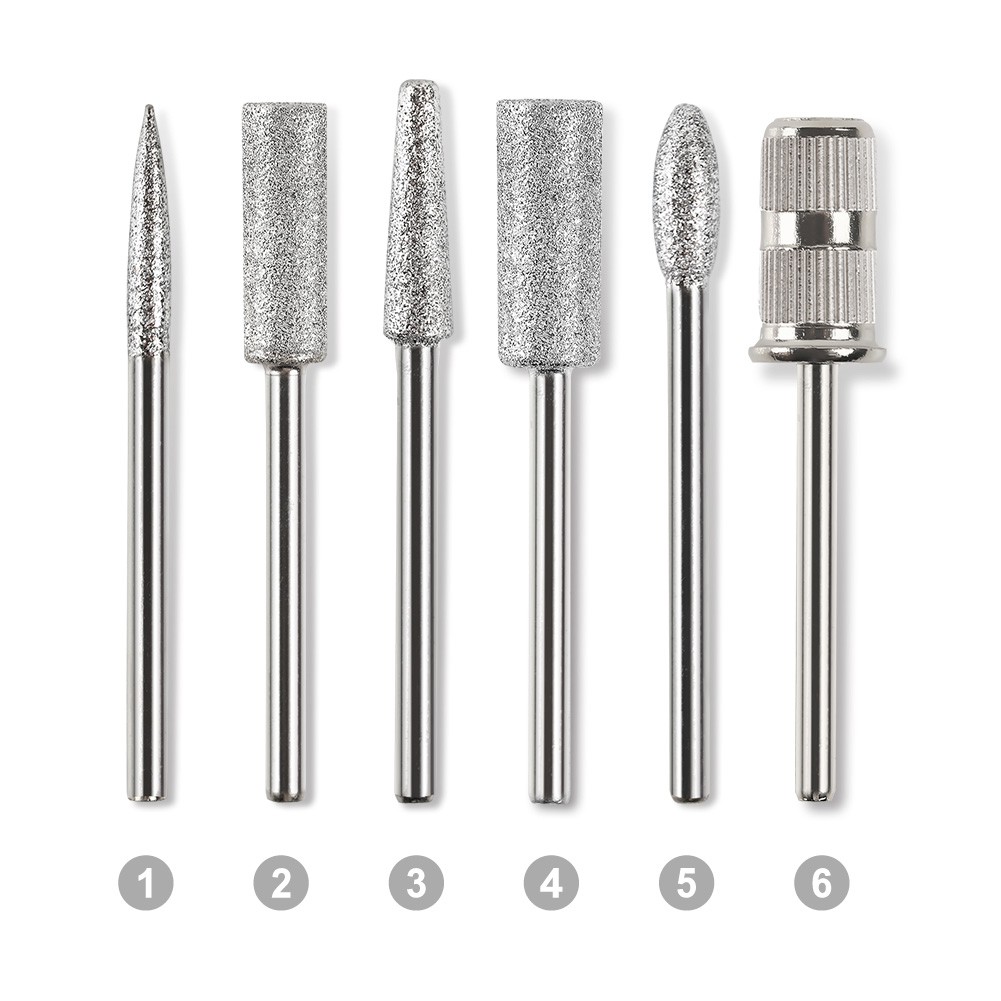 Bộ 6 cái mũi khoan mài nhám móng tay tiện dụng