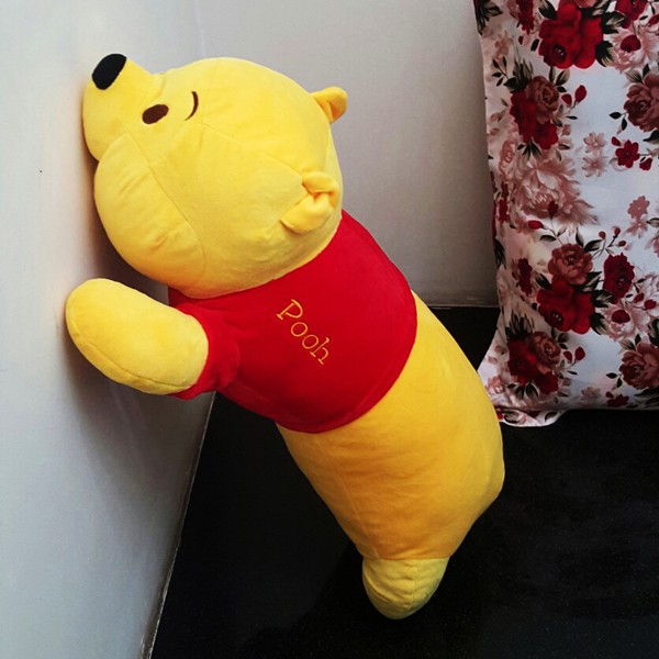 GỐI ÔM GẤU POOH (60 CM) G25 (VÀNG PHỐI ĐỎ)