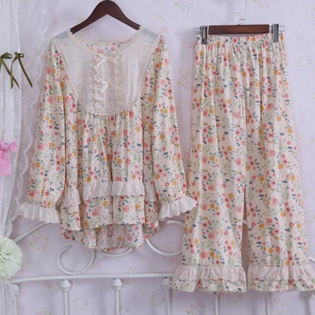 BỘ NGỦ HOA NHÍ BÁNH BÈO BEAU ULZZANG | BigBuy360 - bigbuy360.vn