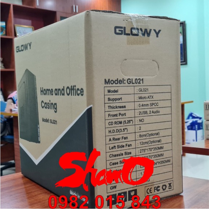 Vỏ case PC Gloway GL021 ( Micro-ATX )– Hàng Chính Hãng – Bảo hành 1 năm