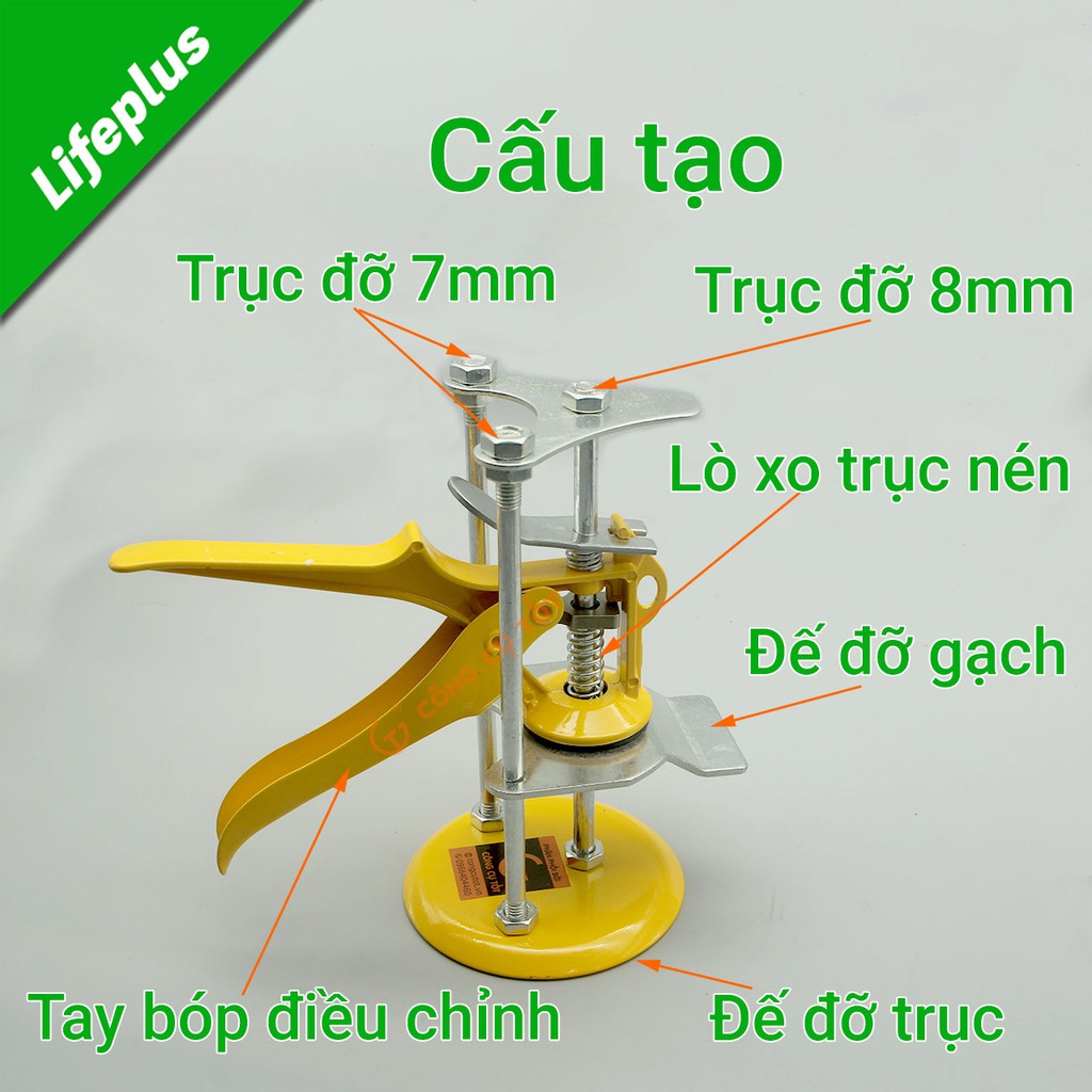 Kích kê gạch ốp tường - con đội gach ốp tường 3 trụ