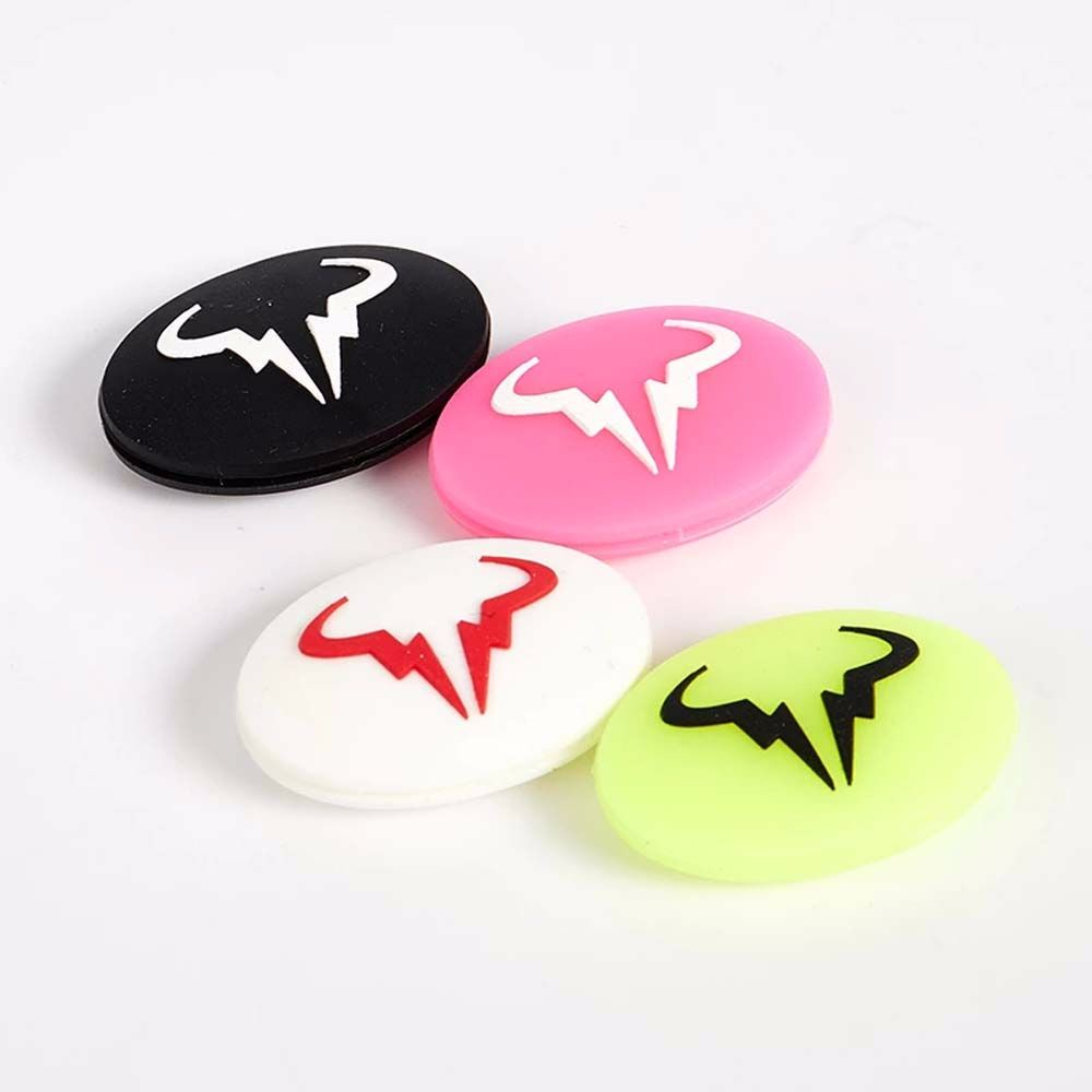 Phụ kiện silicon gắn vợt tennis giảm chấn chống rung lắc chống sốc họa tiết hoạt hình nhiều màu sắc