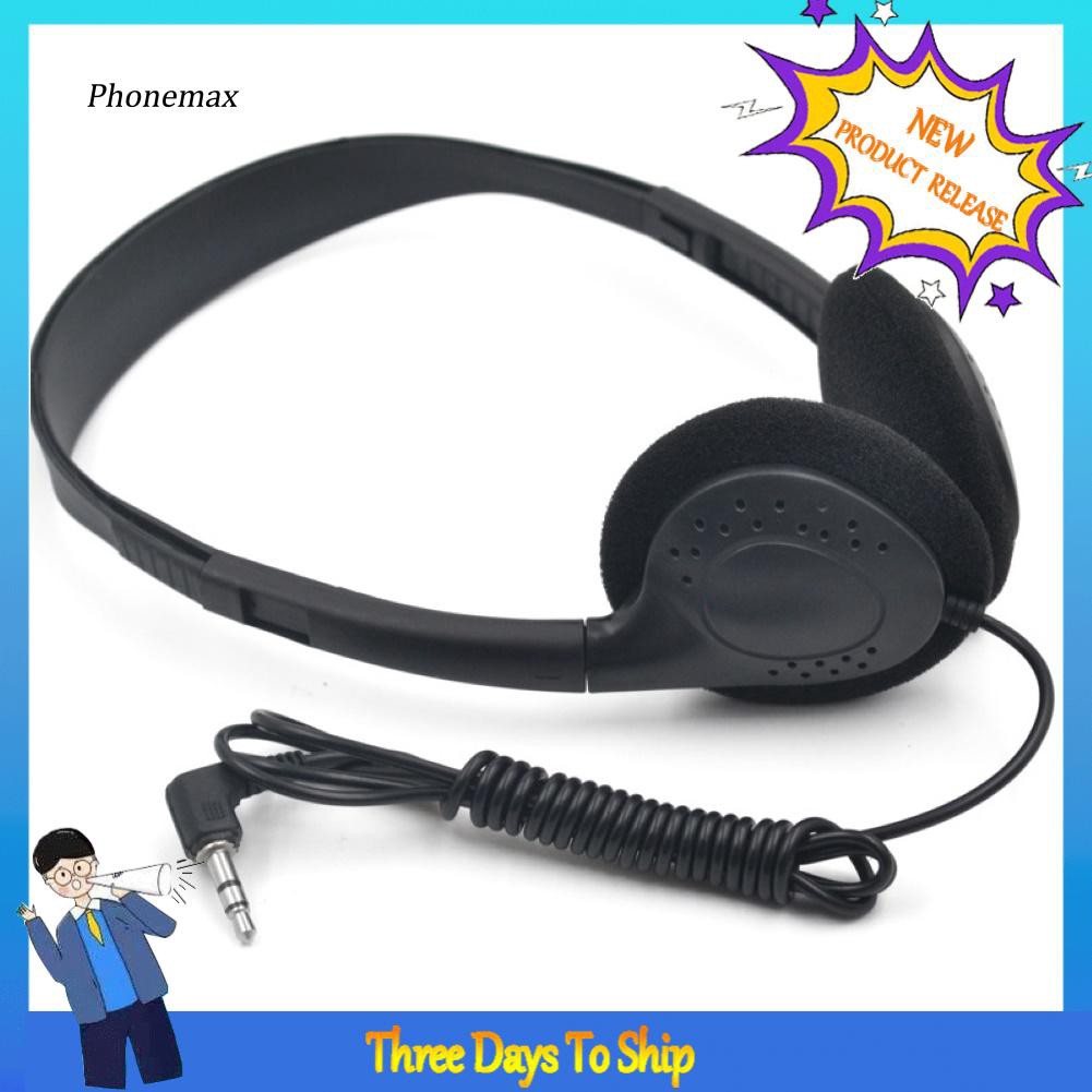 Pmax * Universal 3.5mm Plug Soft Earmuff Music HiFi Gaming Tai nghe có dây