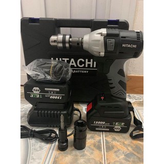 Bộ Siết bulong Hitachi 99V không chổi than  bộ 2 PIN 10 cell TẶNG ĐẦU CHUYỂN VÍT