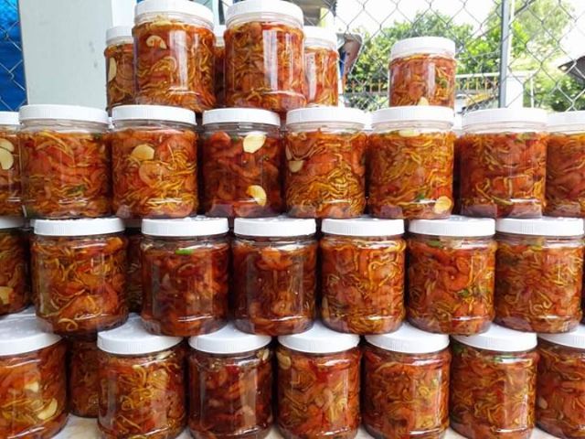 Mắm tép đu đủ giòn ngon đậm đà hương vị Miền Tây