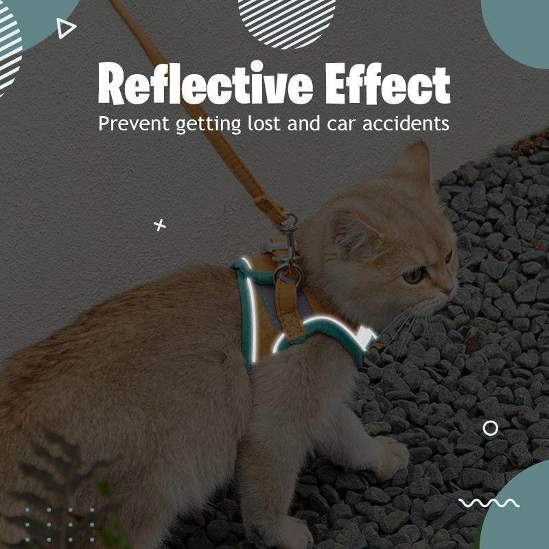Yếm đeo dắt thú cưng đi dạo dây dài 1.5m