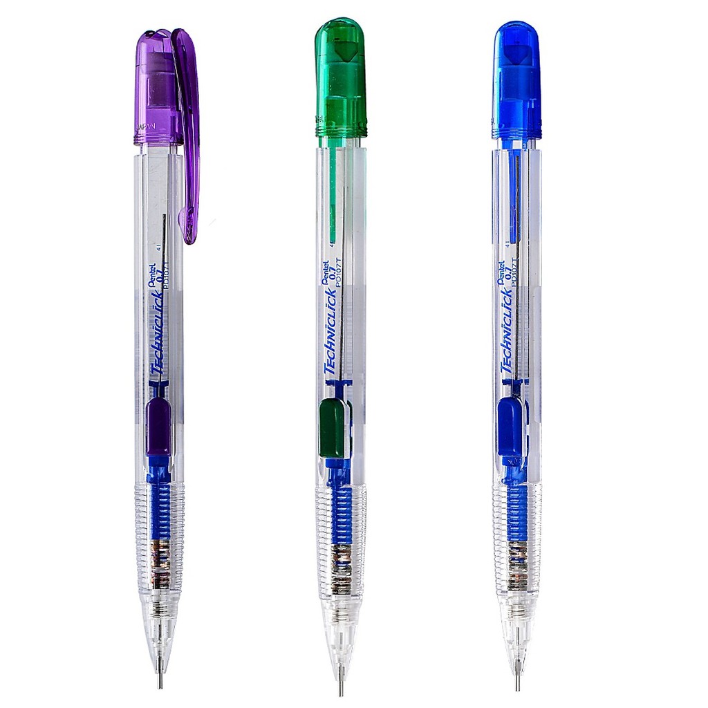 Bút chì kim bấm giữa thân trong Pentel PD-107T nét 0.7mm