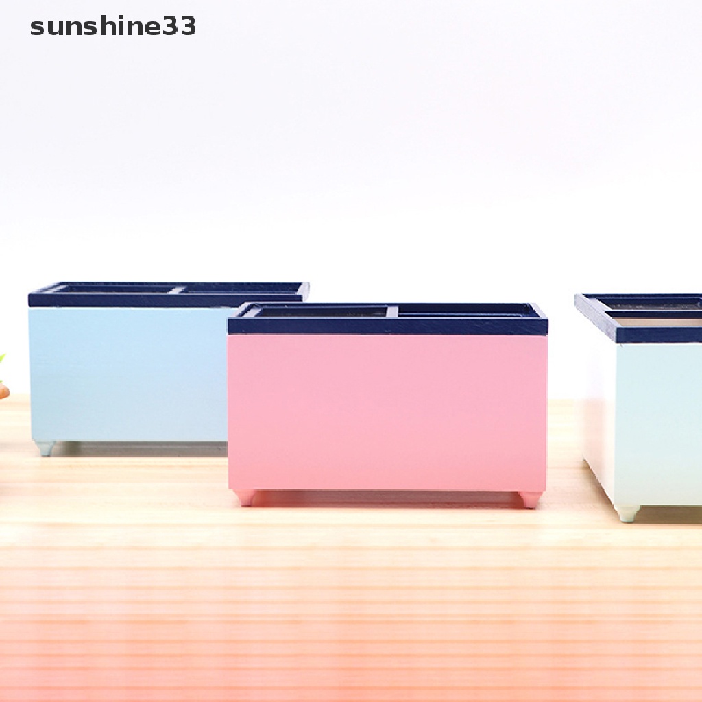 Tủ Lạnh Mini Tỉ Lệ 1: 12 Dùng Để Trang Trí Nhà Búp Bê