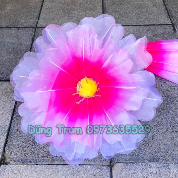 Hoa phù dung múa biểu diễn siêu đẹp, hoa múa phù dung kích thước 60cm