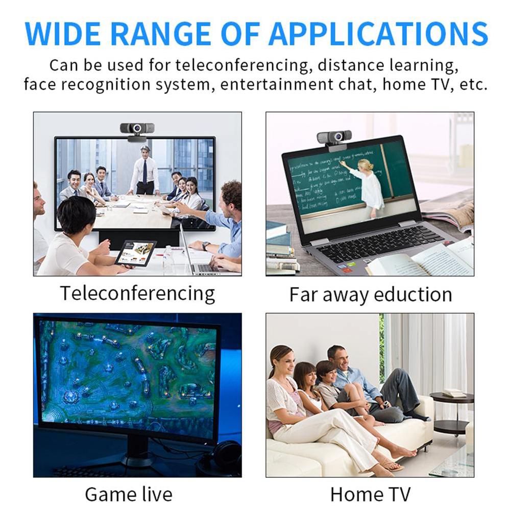 TZ Quay video HD 1080P USB Webcam với micrô kép cho máy tính PC Văn phòng tại nhà Bài học trực tuyến Nguồn cung cấp | BigBuy360 - bigbuy360.vn