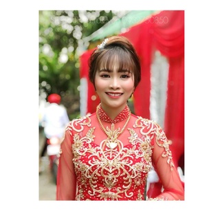 Áo dài cô dâu cao cấp