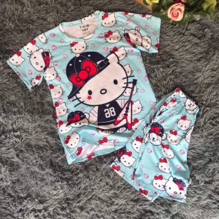 Combo 4 bộ thun 3d cho bé gái 25-40 ky