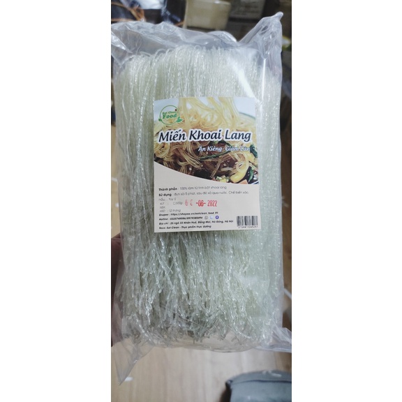 Miến khoai lang EatcleanFood sợi rút siêu dai tốt cho sức khỏe hỗ trợ giảm cân/healthy/tiểu đường/eatclean