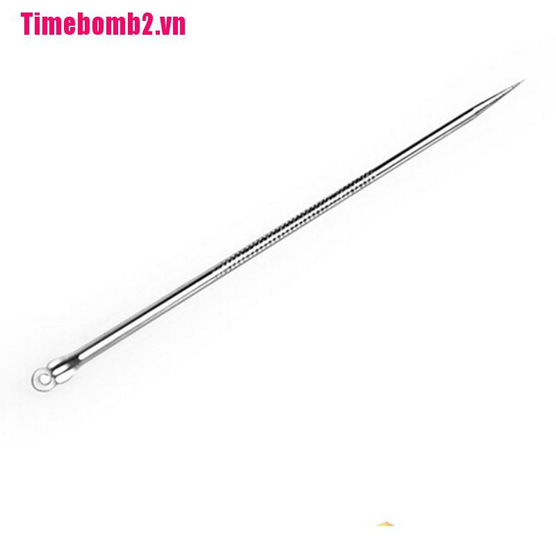1 Dụng Cụ Nặn Mụn Đầu Đen / Mụn Trứng Cá Cầm Tay Màu Bạc
